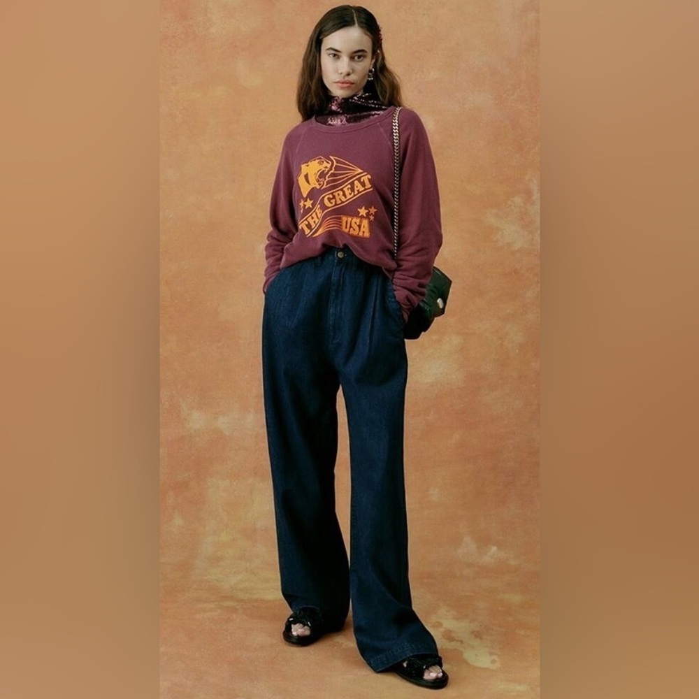 Triarchy High Waisted Pleated Trouser Jeans Pants Size 26 - Picture 5 of 14
